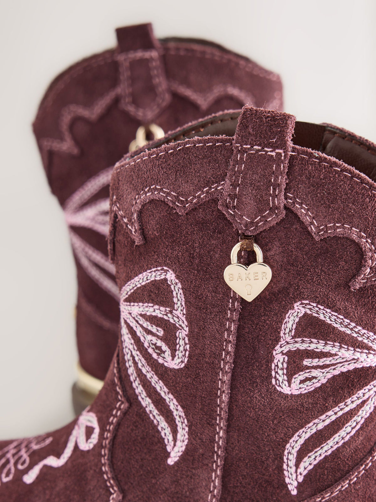 Dsiney Kidz - Baker by Ted Baker Embroidered Bow Western Style Boots image 4