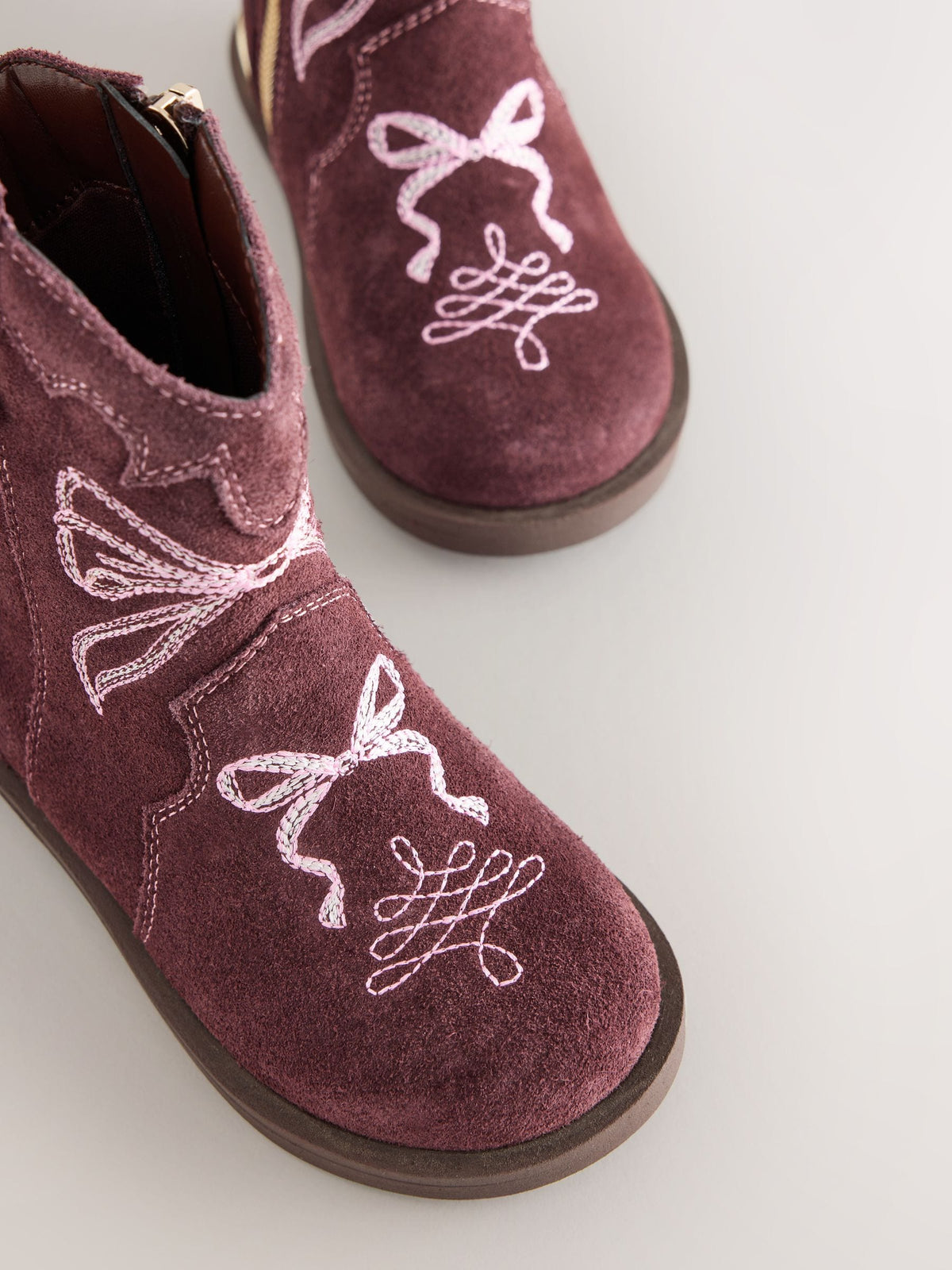 Dsiney Kidz - Baker by Ted Baker Embroidered Bow Western Style Boots image 5