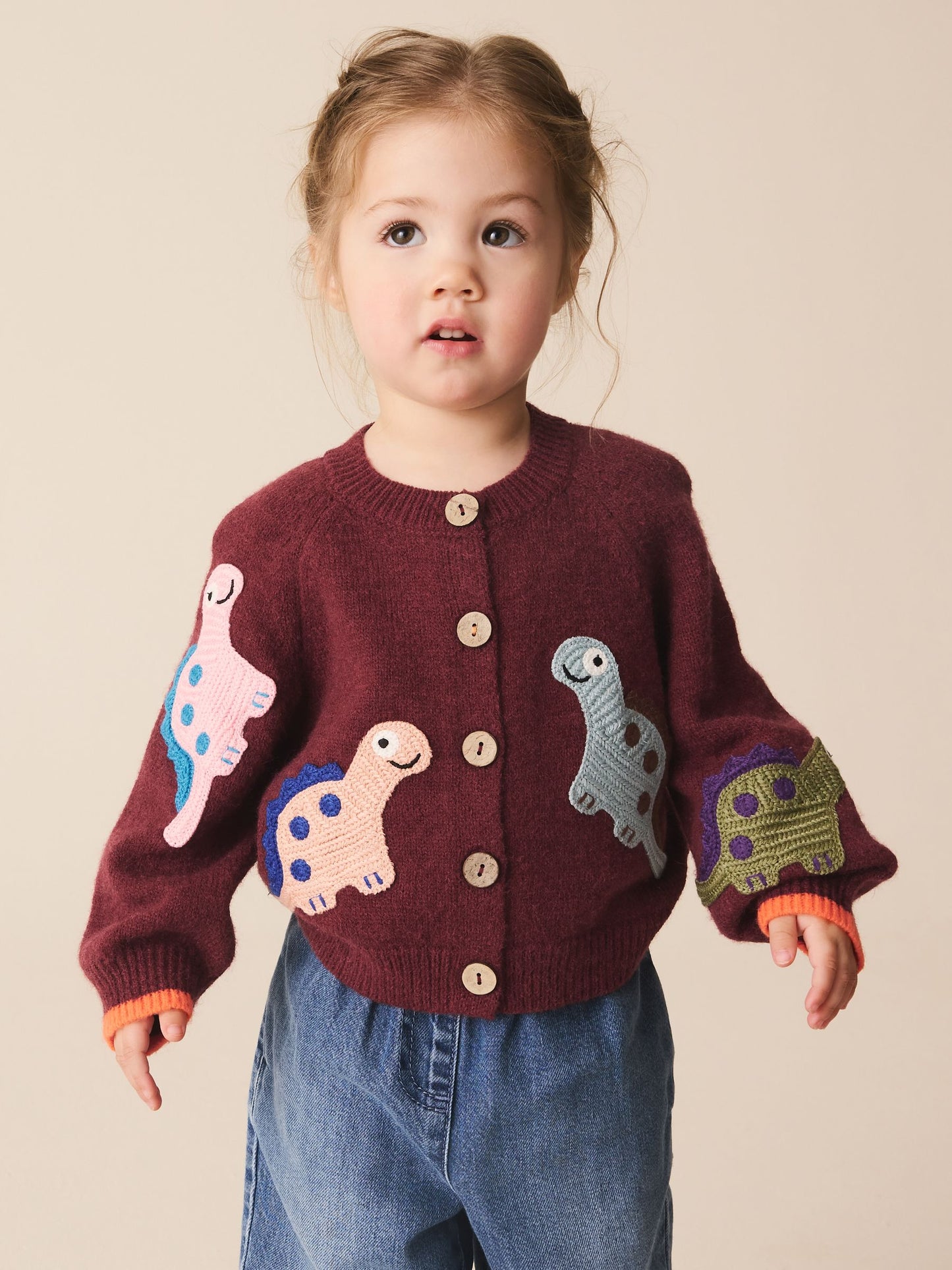 Dsiney Kidz - Red Dino Cardigan (3mths-7yrs) image 1