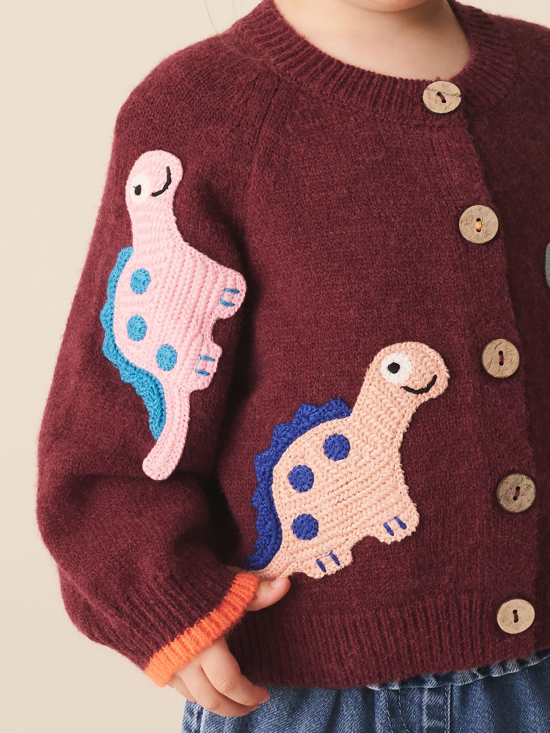 Dsiney Kidz - Red Dino Cardigan (3mths-7yrs) image 4