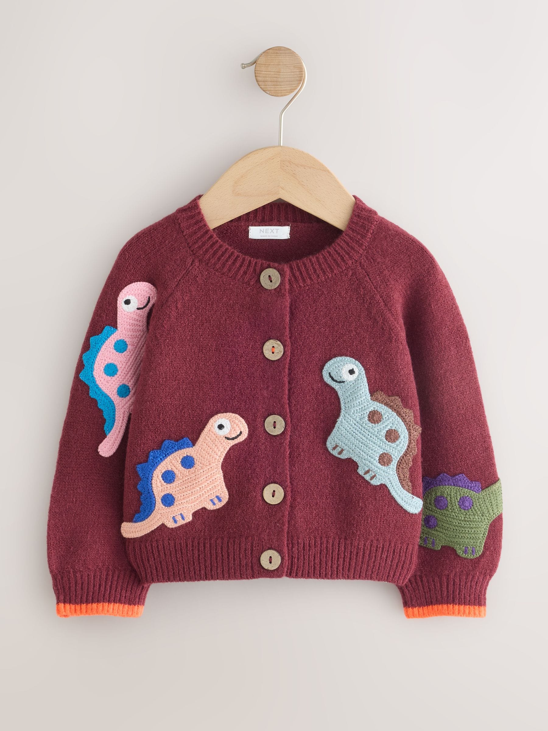 Dsiney Kidz - Red Dino Cardigan (3mths-7yrs) image 5