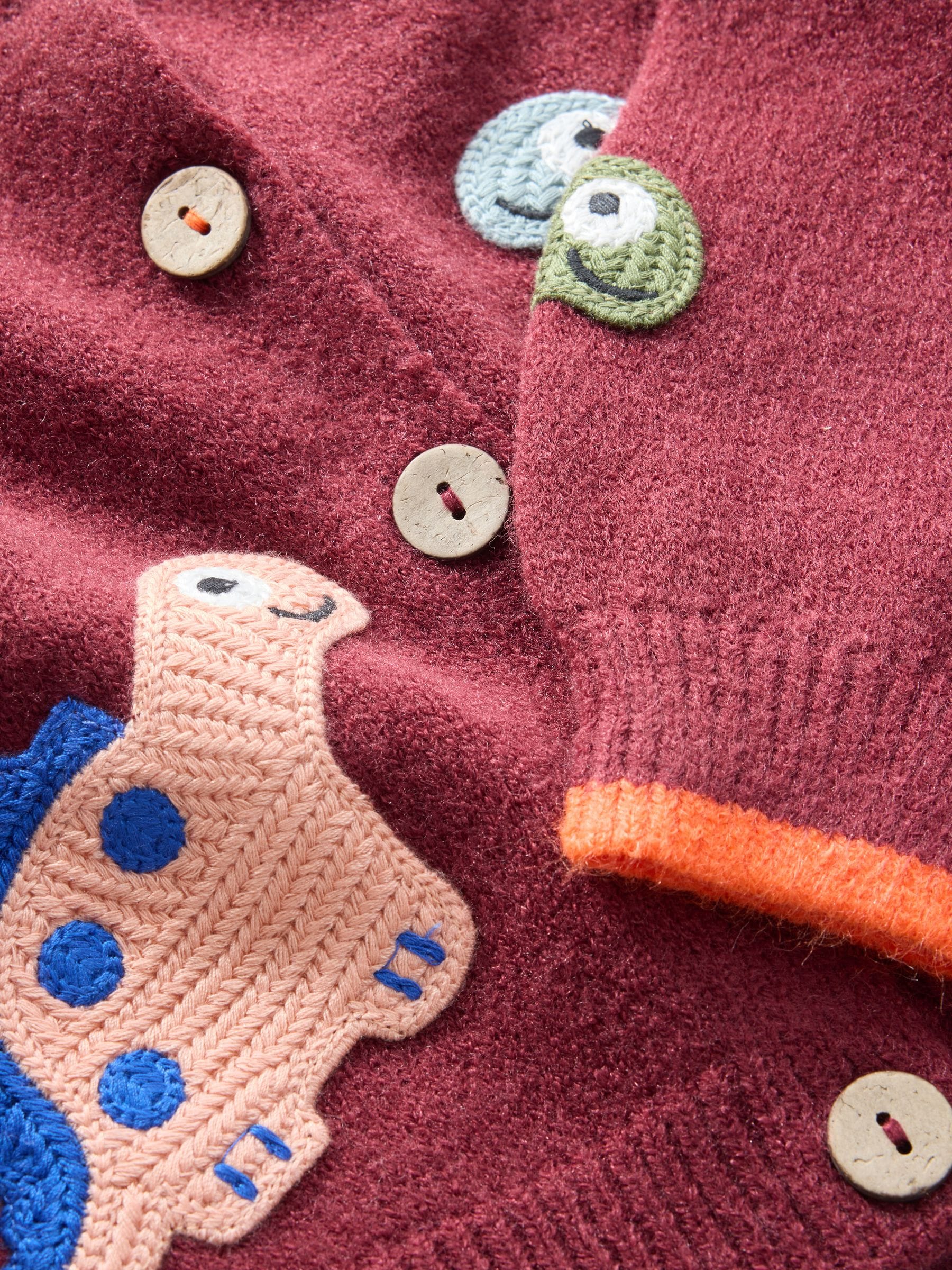 Dsiney Kidz - Red Dino Cardigan (3mths-7yrs) image 7