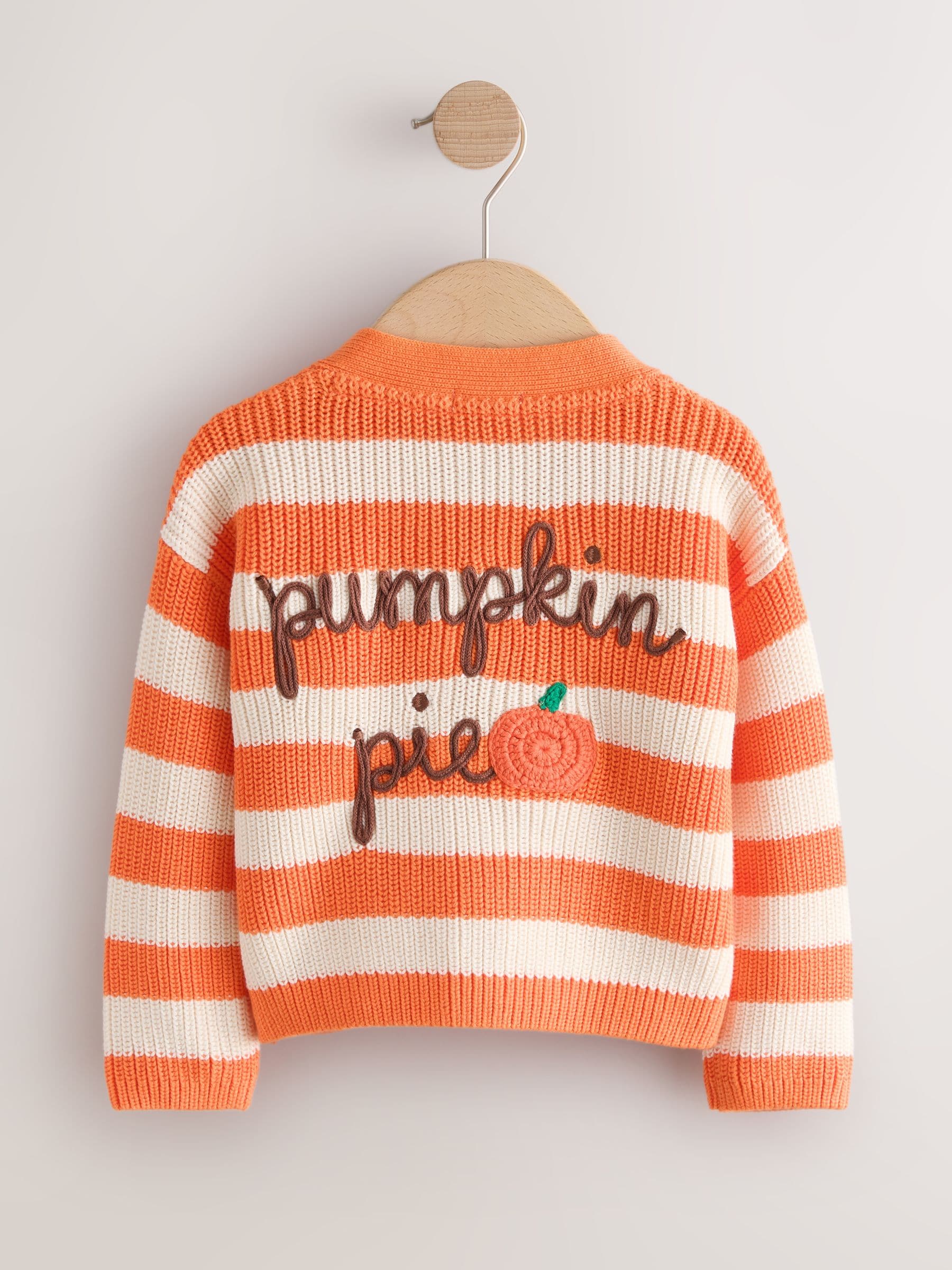 Dsiney Kidz - Orange Pumpkin Pie V-Neck Cardigan (3mths-7yrs) image 1