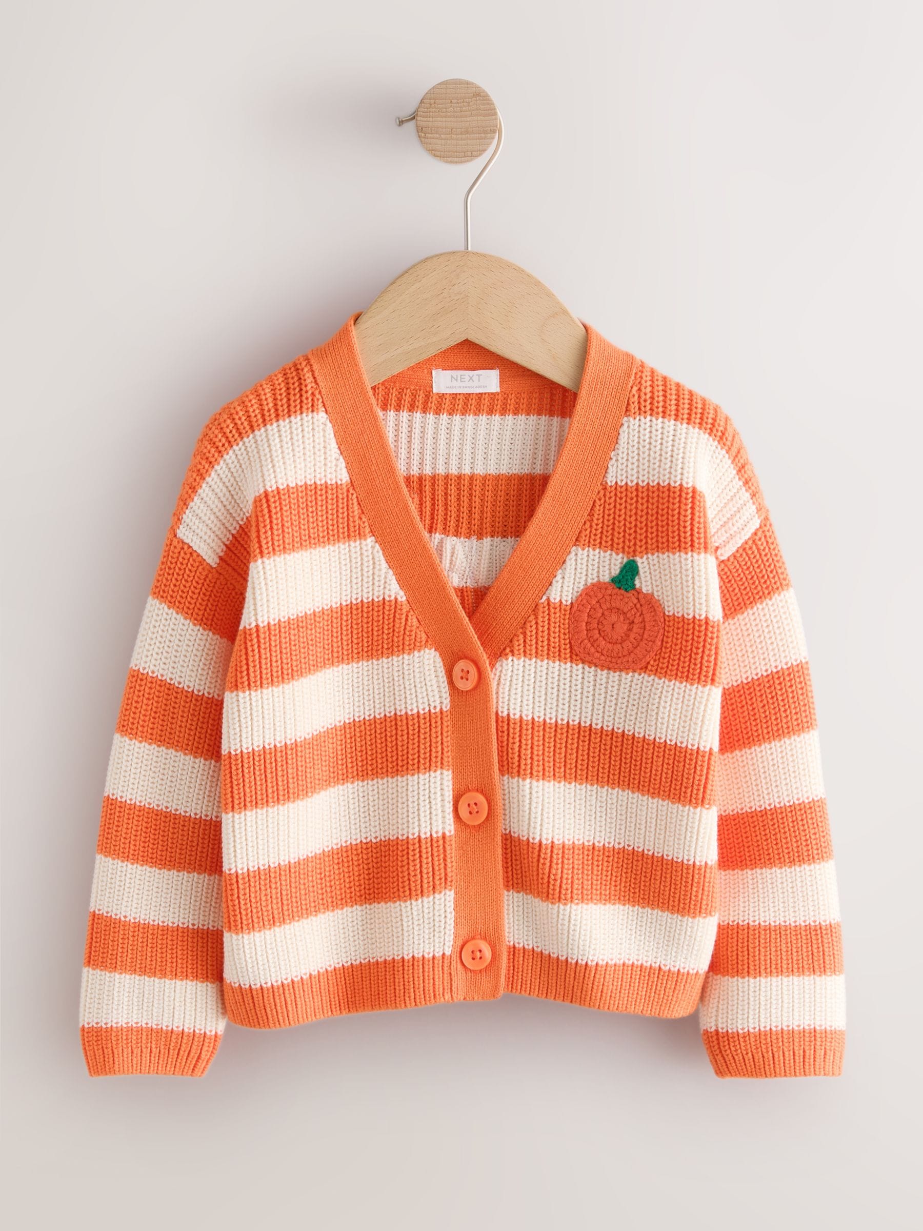 Dsiney Kidz - Orange Pumpkin Pie V-Neck Cardigan (3mths-7yrs) image 2