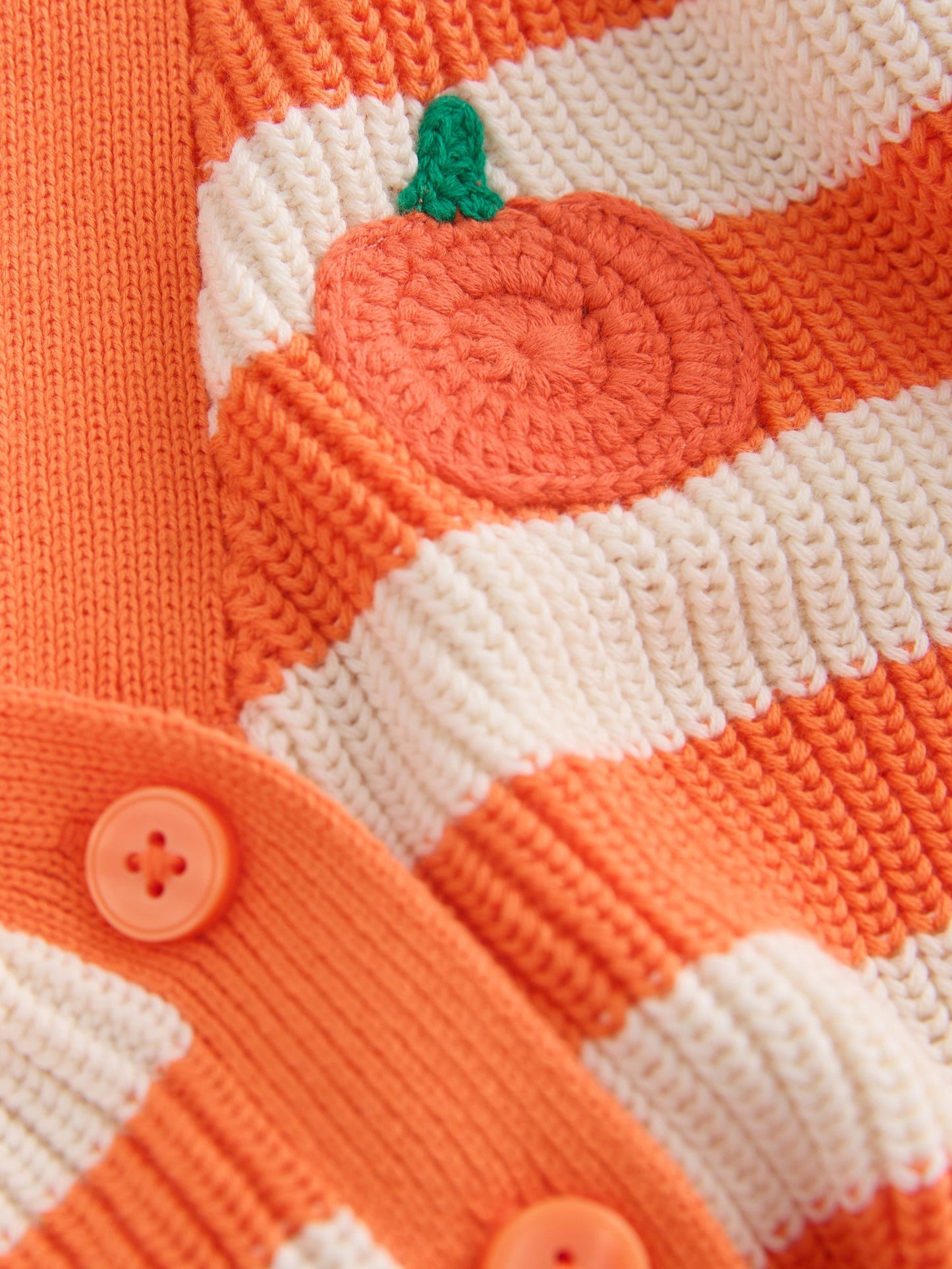 Dsiney Kidz - Orange Pumpkin Pie V-Neck Cardigan (3mths-7yrs) image 3