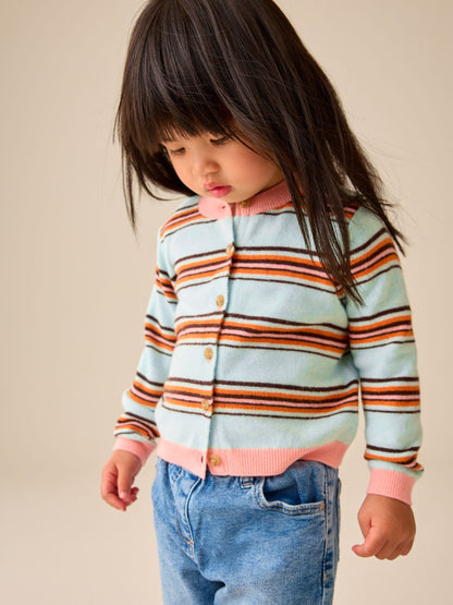 Mint Stripe Knit Cardigan (3mths-10yrs) - image 2