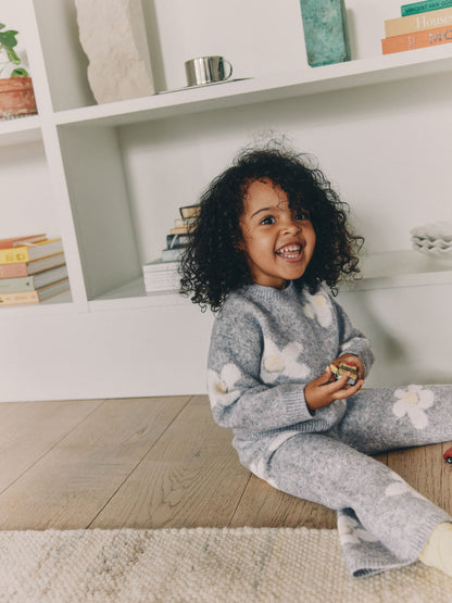 Grey Daisy Jumper and Trousers Set (3mths-7yrs) image 1
