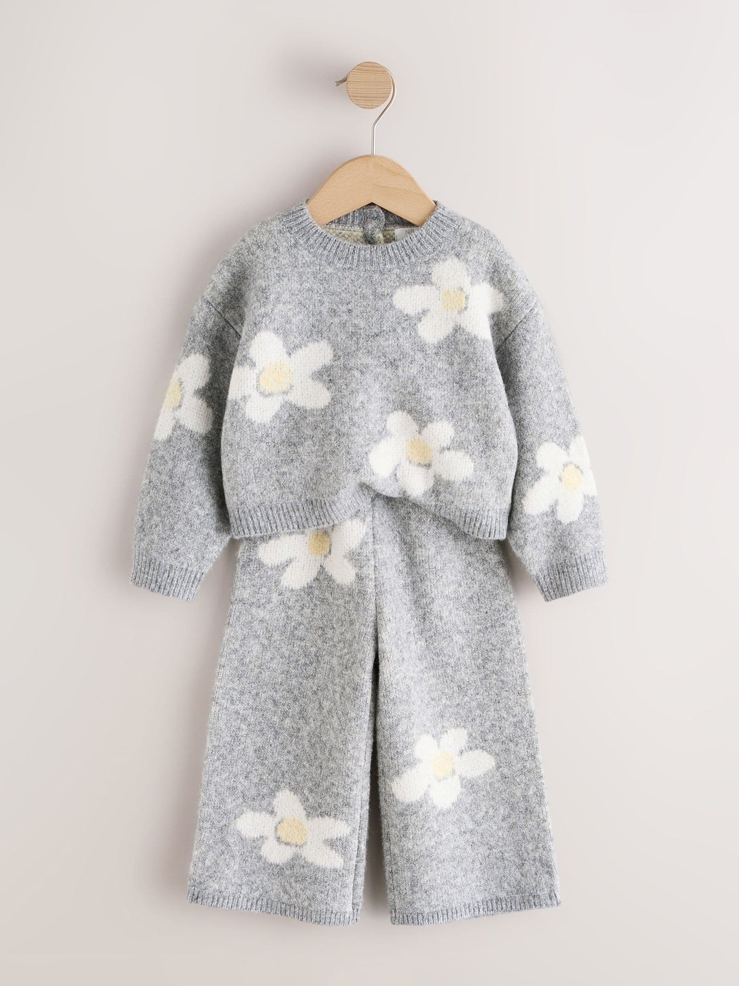 Grey Daisy Jumper and Trousers Set (3mths-7yrs) image 4