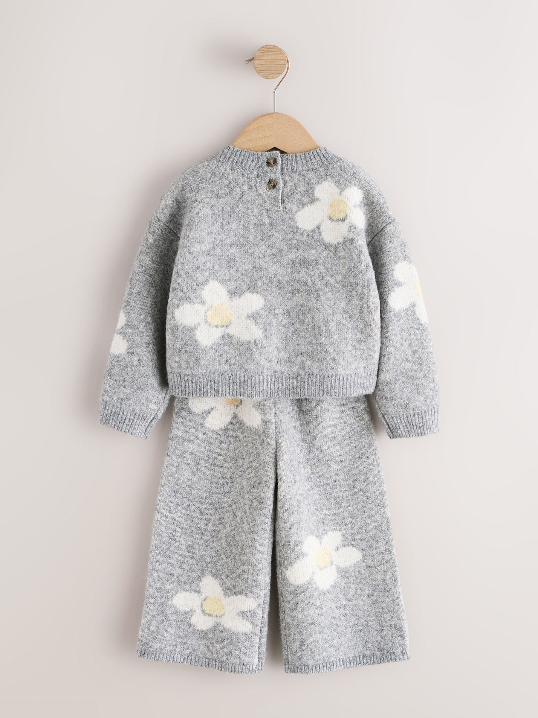 Grey Daisy Jumper and Trousers Set (3mths-7yrs) image 5