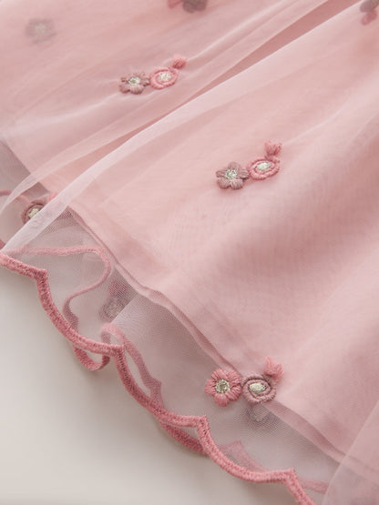 Pink Occassion Bow Collar Dress (3mths-10yrs) image 4