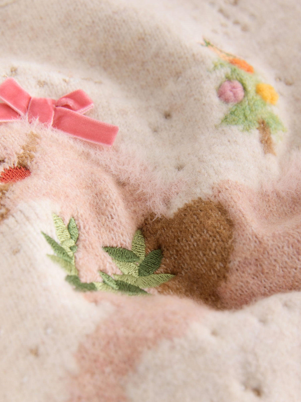Ecru Rocking Horse Knitted Jumper Dress (3mths-7yrs) - image 9