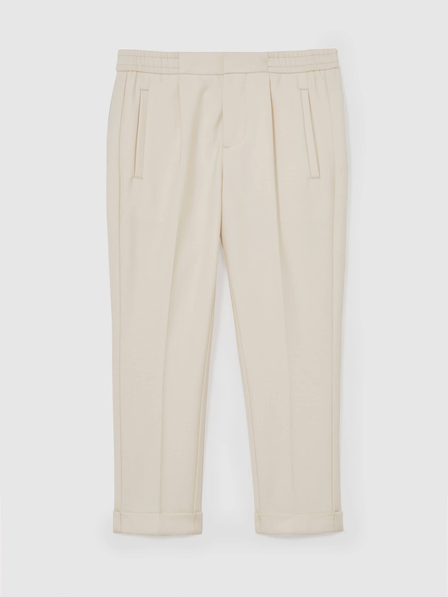 Reiss Off White Brighton 9-13 yrs Slim-Fit Pleated Trouser image 2
