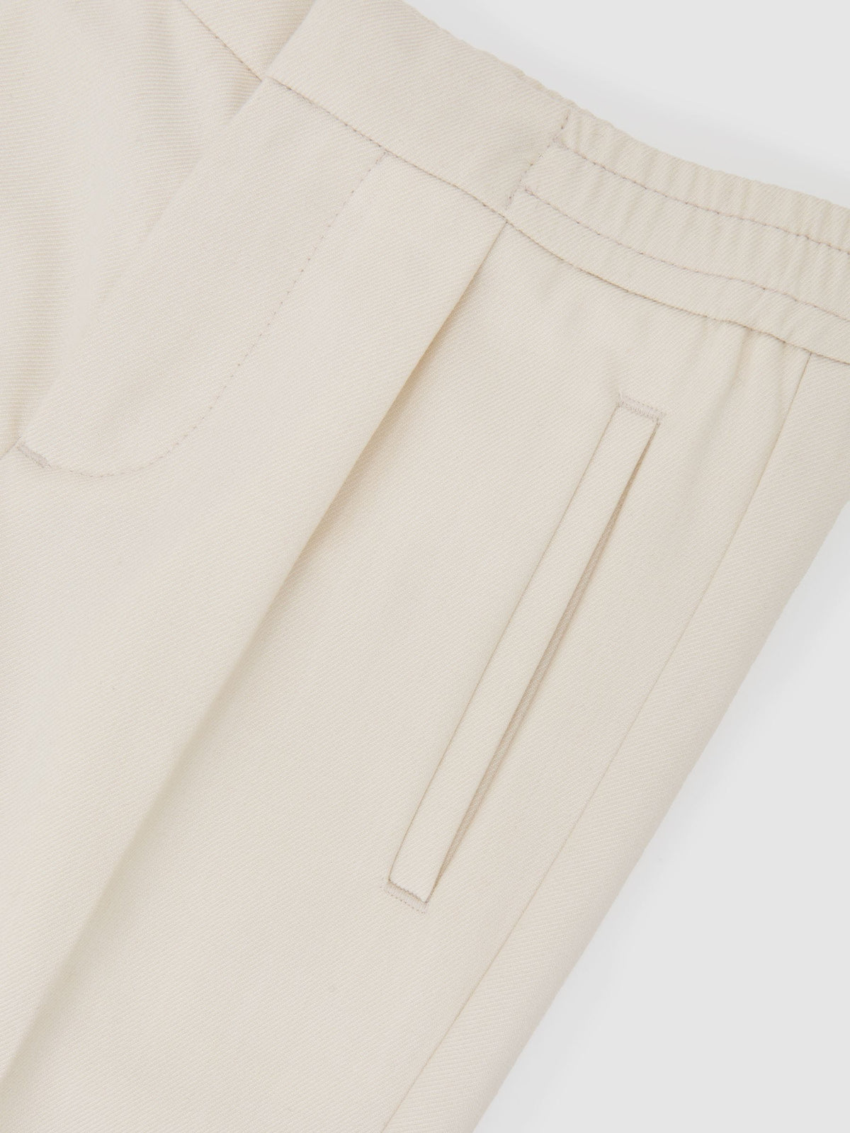 Reiss Off White Brighton 9-13 yrs Slim-Fit Pleated Trouser image 4