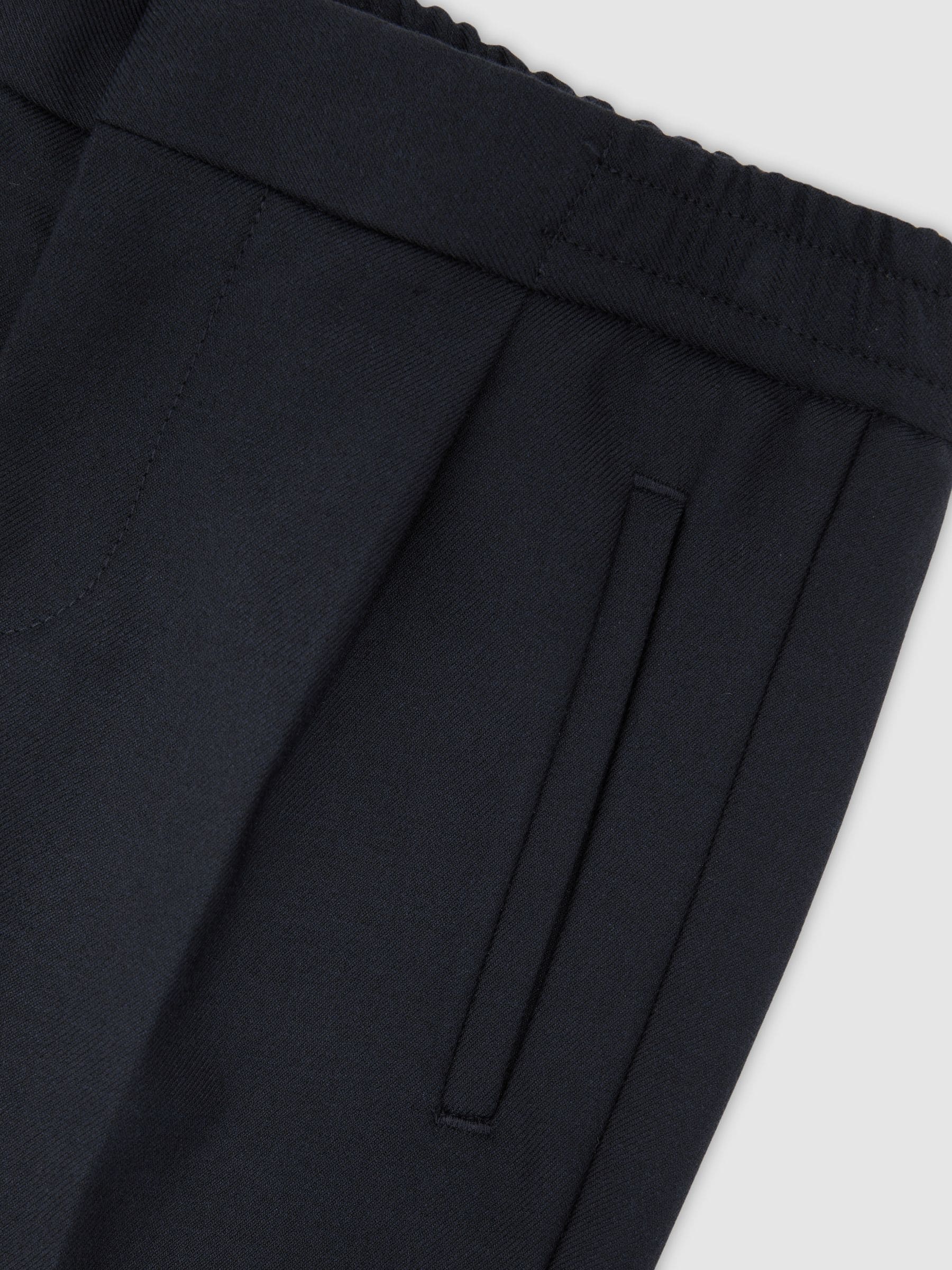 Reiss Navy Brighton 3-9 yrs Slim-Fit Pleated Trouser image 6