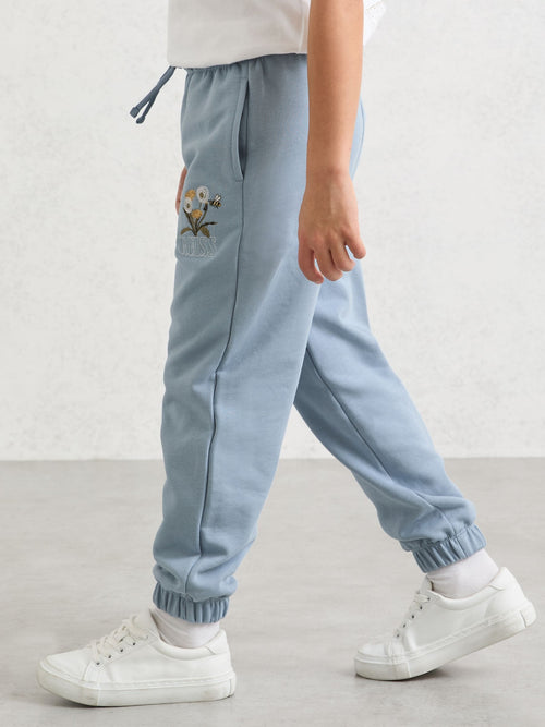Reiss Pale Blue Dodd 9-13 yrs Cotton Dandelion Logo Cuffed Joggers image 1