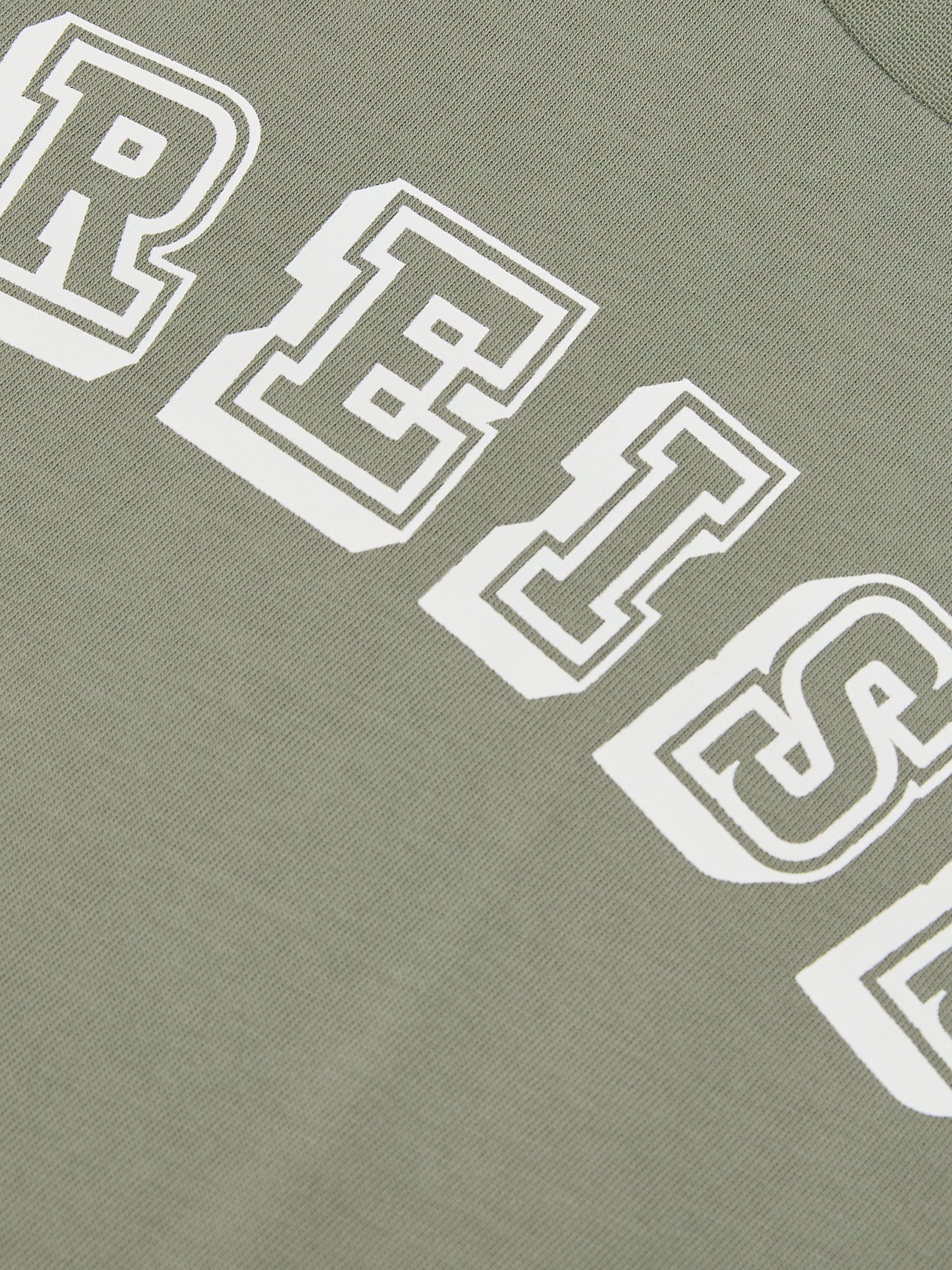 Dsiney Kidz - Reiss Sage/Off White Leonard 3-9 yrs Cotton Logo-Print Oversize T-Shirt image 4