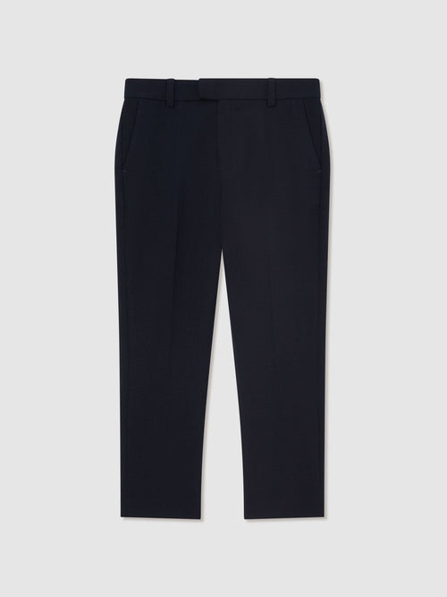 Reiss Navy Belmont T 3-9 yrs Slim-Fit Trousers With Wool image 1