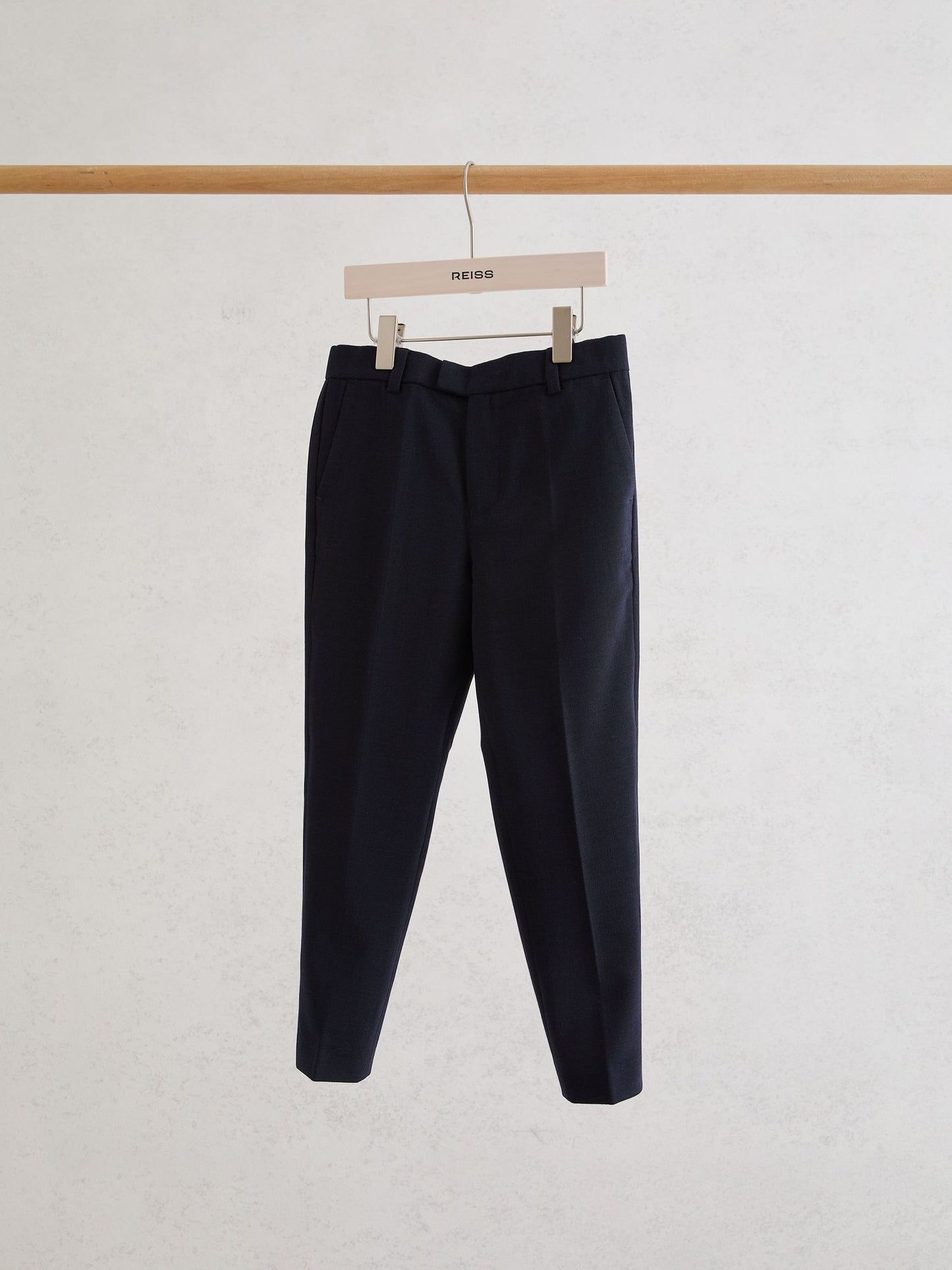 Reiss Navy Belmont T 3-9 yrs Slim-Fit Trousers With Wool image 2