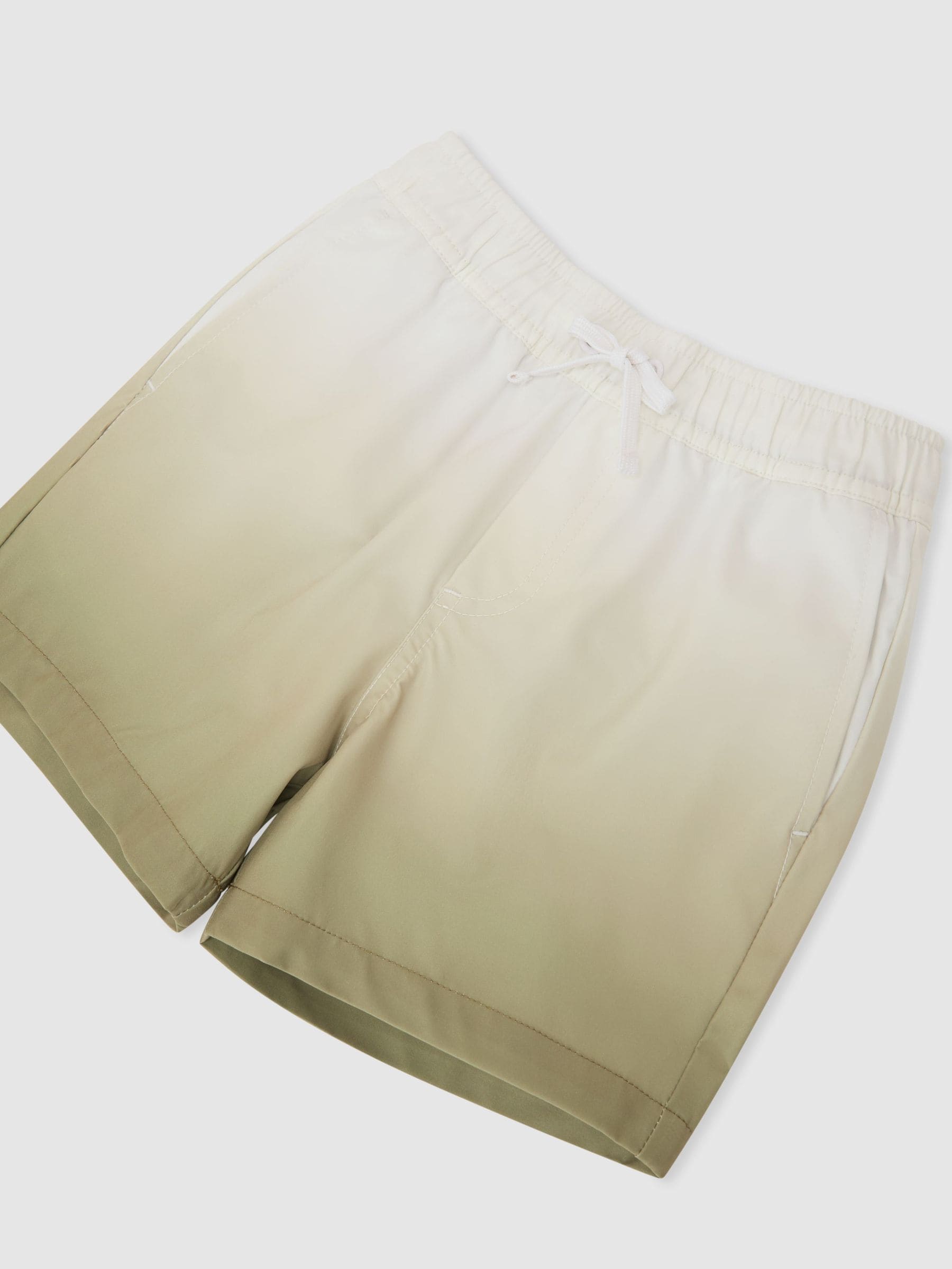 Dsiney Kidz - Reiss Green/White Cliff 13-14 yrs Drawstring Swim Shorts image 1