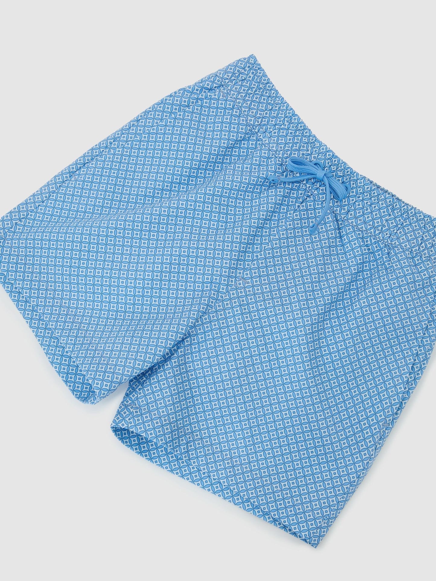 Reiss Blue Cliff 9-13 yrs Printed Drawstring Swim Shorts image 3