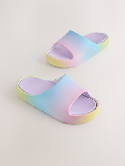 Pastel Rainbow Comfort Sliders image 1