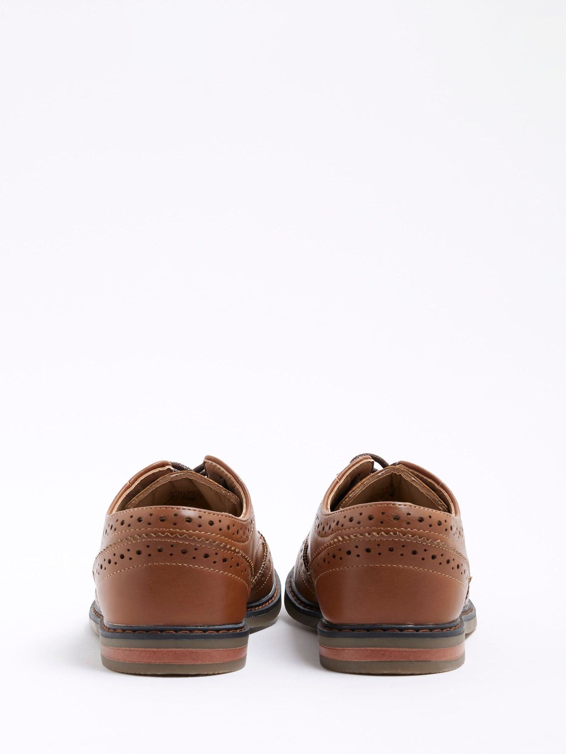 River Island Brown Brogue Shoes image 2