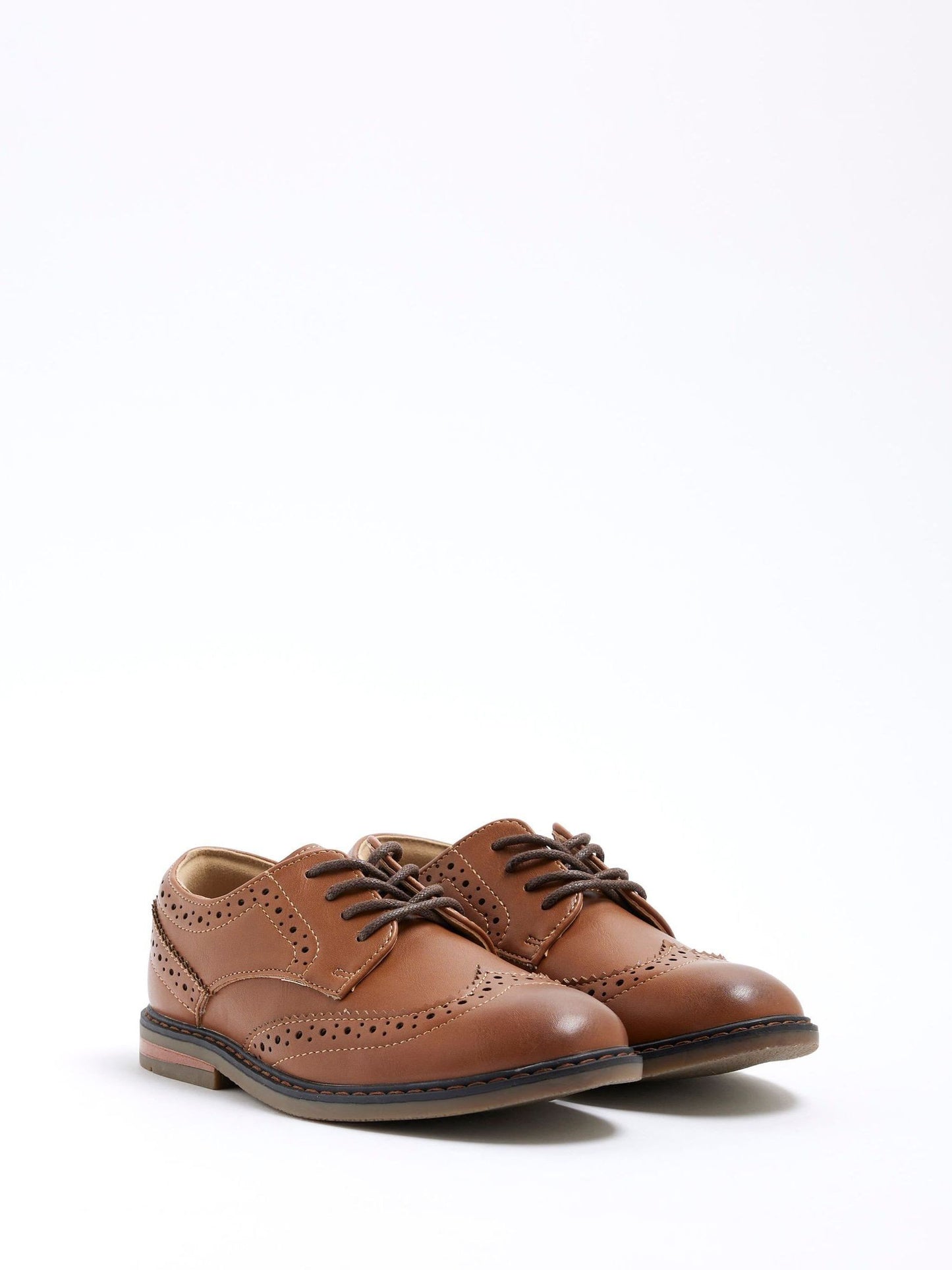 River Island Brown Brogue Shoes image 3