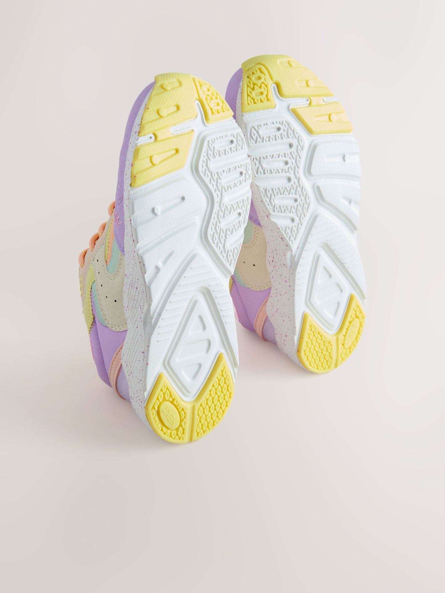 Multi Bright Wide Fit (G) Lace-Up Colourblock Trainers image 5