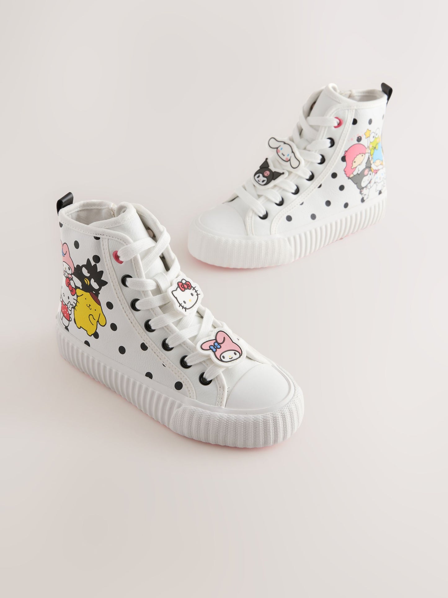 White Hello Kitty & Friends High Top Trainers image 1