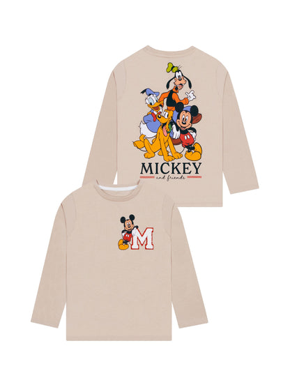 Character Natural Disney Mickey Mouse Long Sleeve T-Shirt image 1