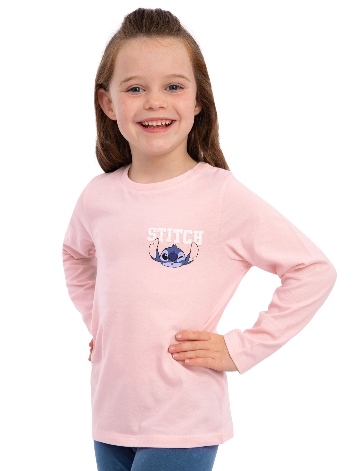 Character Pink Disney Lilo And Stitch Long Sleeve T-Shirt image 7
