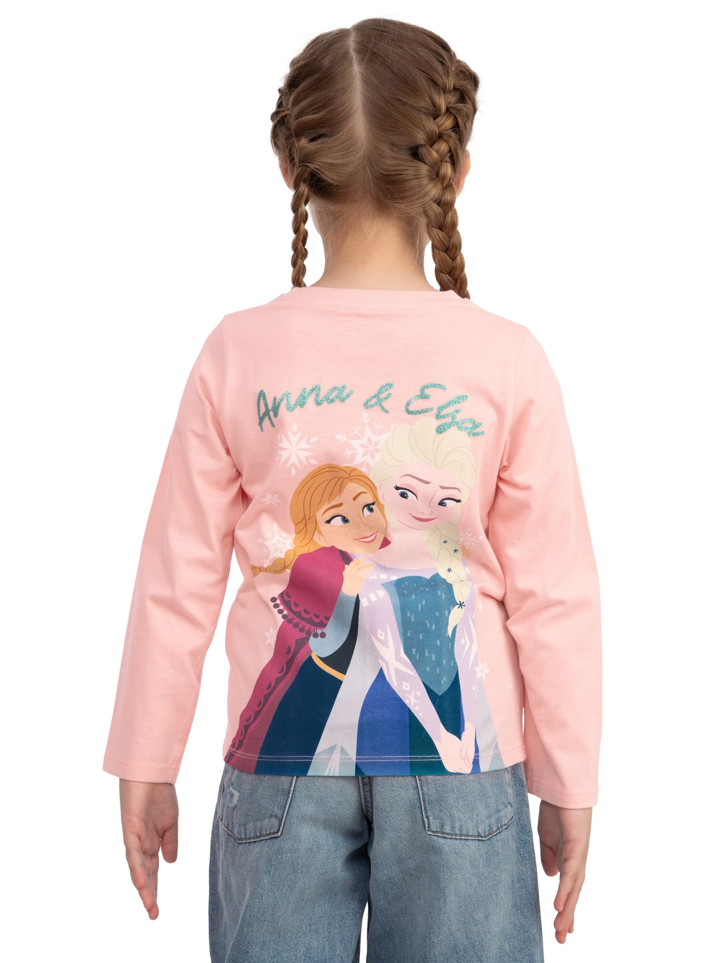 Character Pink Disney Frozen Elsa And Anna Long Sleeve T-Shirt image 5