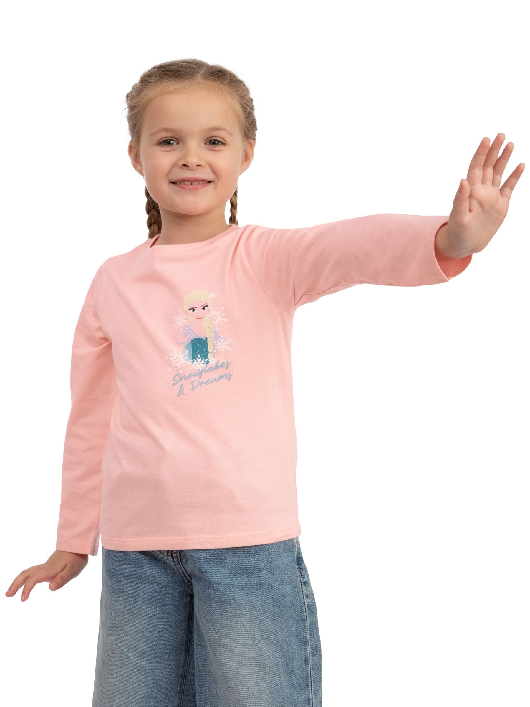 Character Pink Disney Frozen Elsa And Anna Long Sleeve T-Shirt image 6