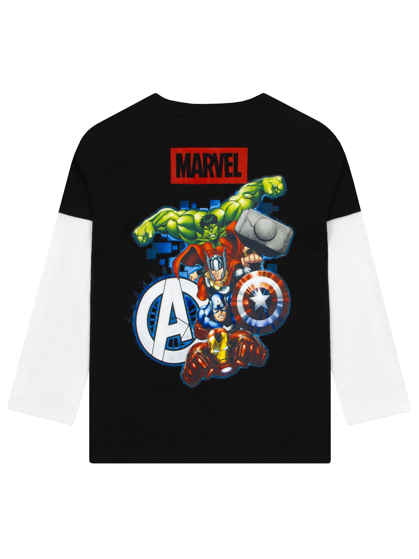 Character Black The Avengers Boys Long Sleeve T-Shirt image 3