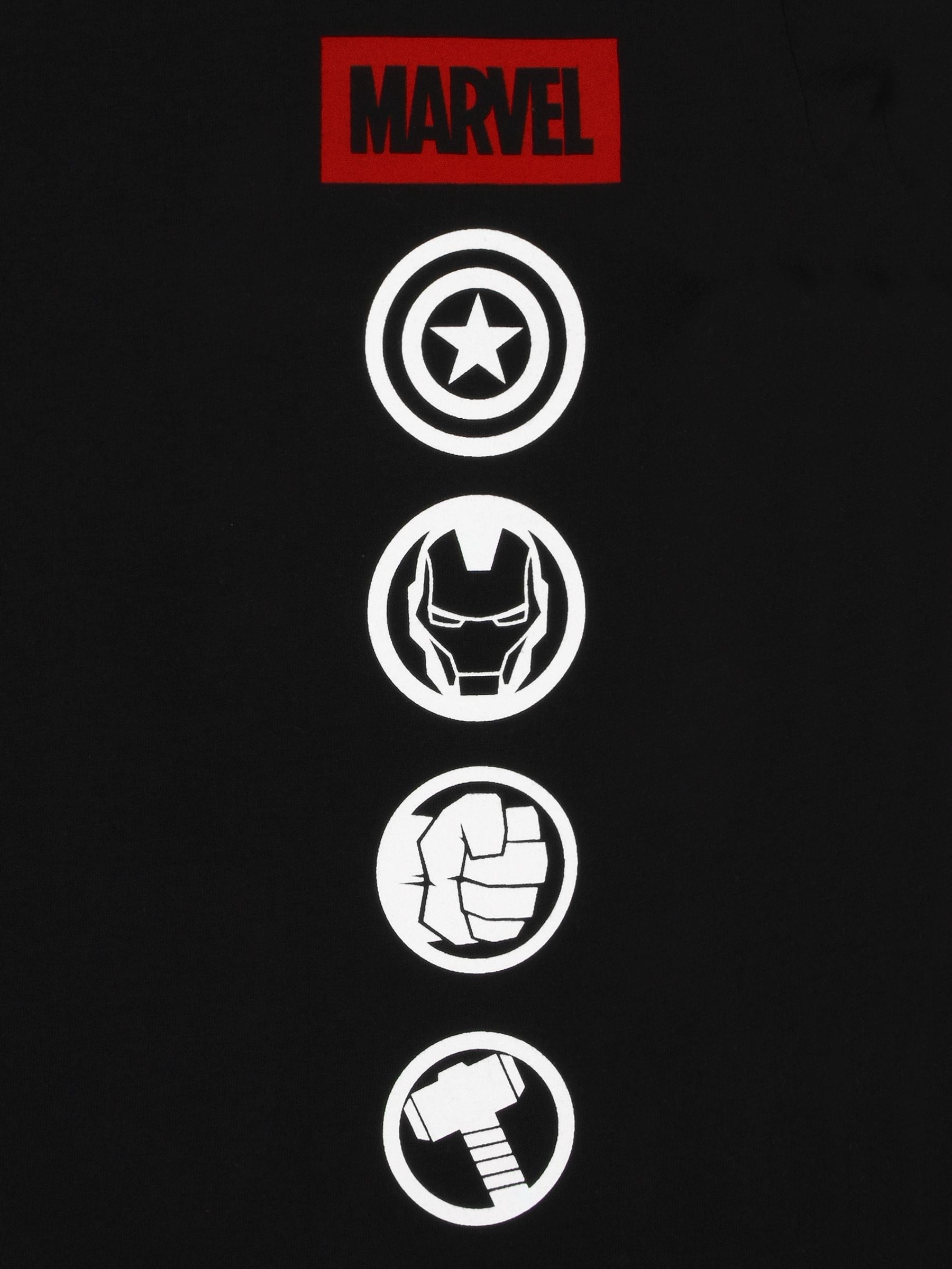 Character Black The Avengers Boys Long Sleeve T-Shirt image 5