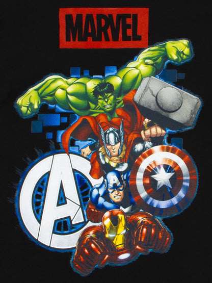 Character Black The Avengers Boys Long Sleeve T-Shirt image 6