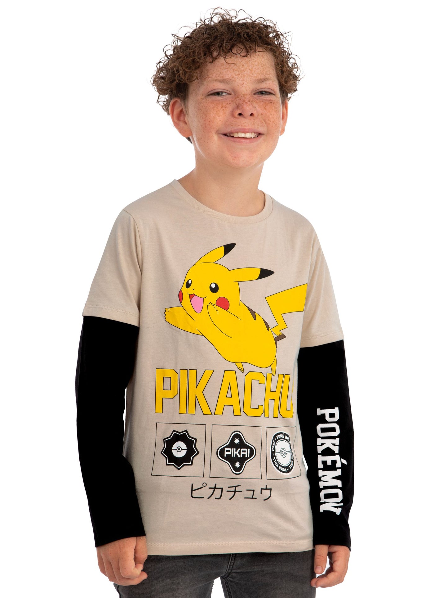 Character Natural Pokemon Pikachu Long Sleeve T-Shirt image 5