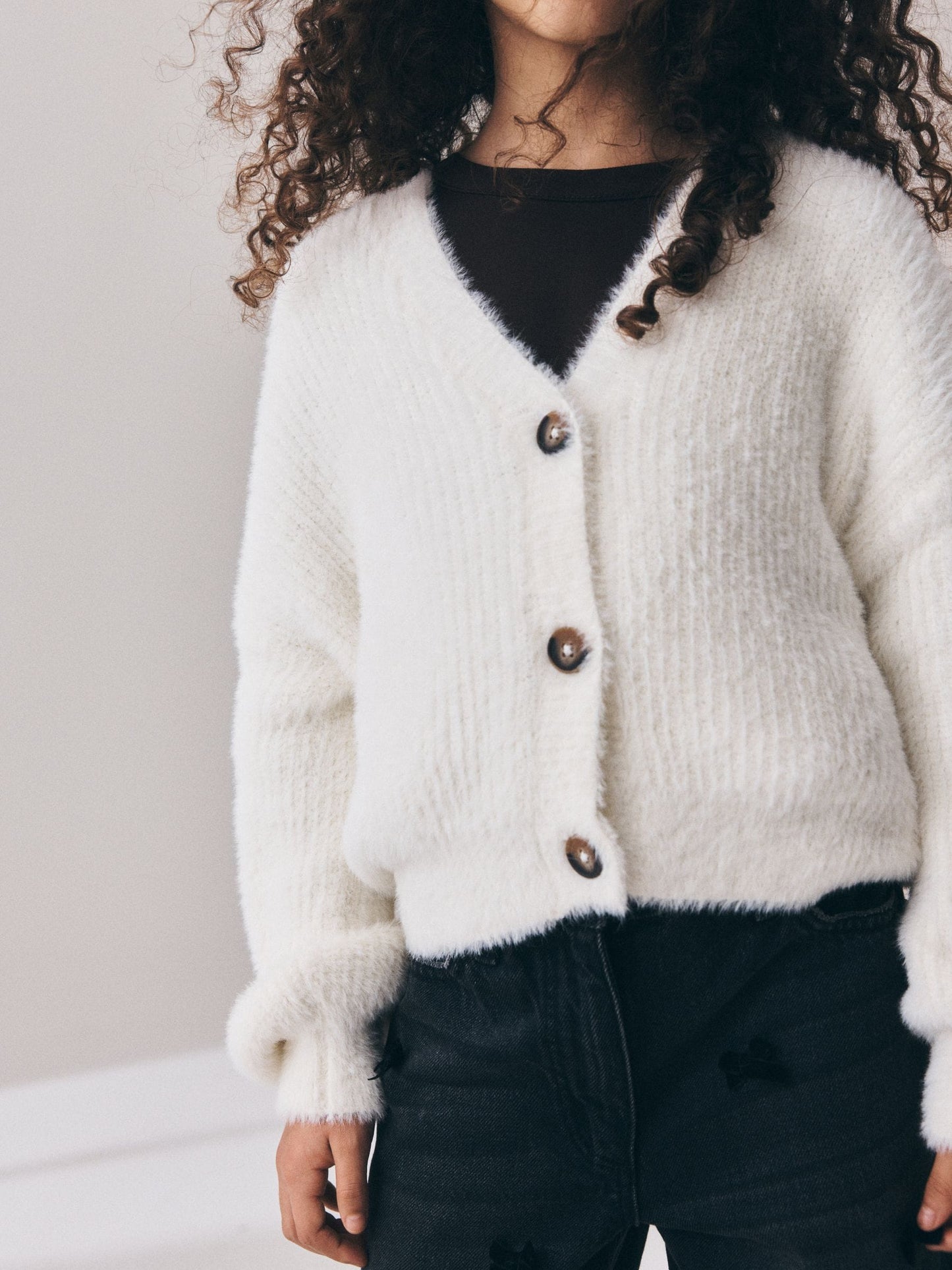 Dsiney Kidz - Ecru V-Neck Cardigan (3-16yrs) image 4
