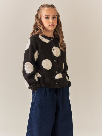 Dsiney Kidz - Brown Spot Tinsel Cardigan (3-16yrs) image 1