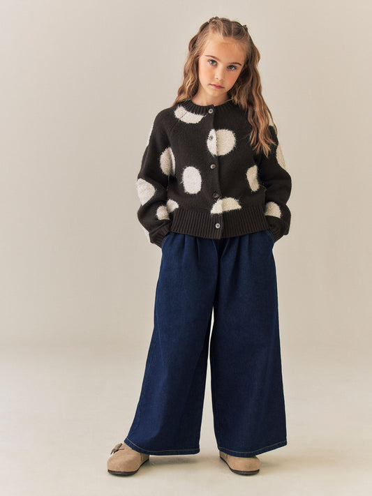 Dsiney Kidz - Brown Spot Tinsel Cardigan (3-16yrs) image 2
