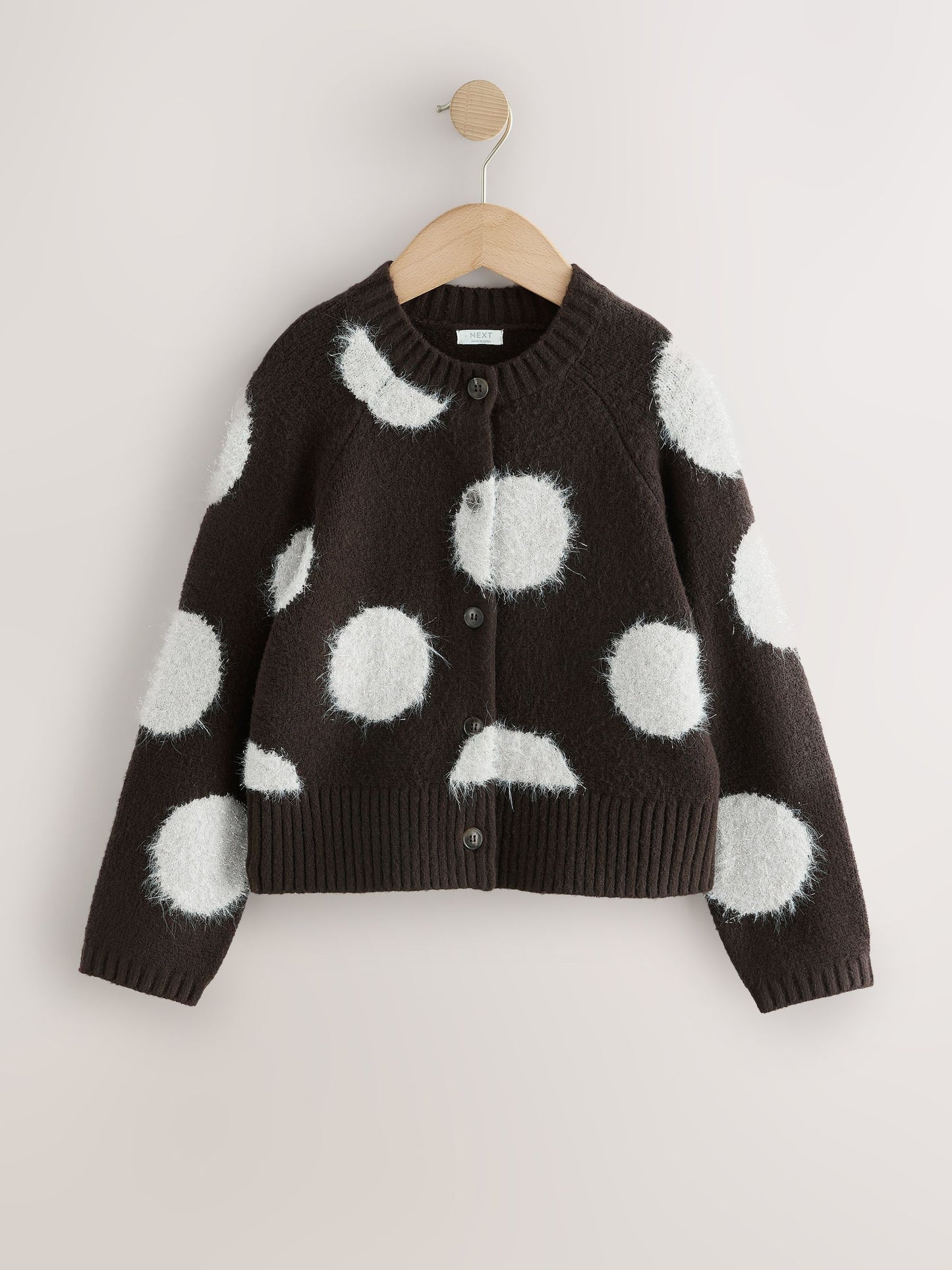 Dsiney Kidz - Brown Spot Tinsel Cardigan (3-16yrs) image 4