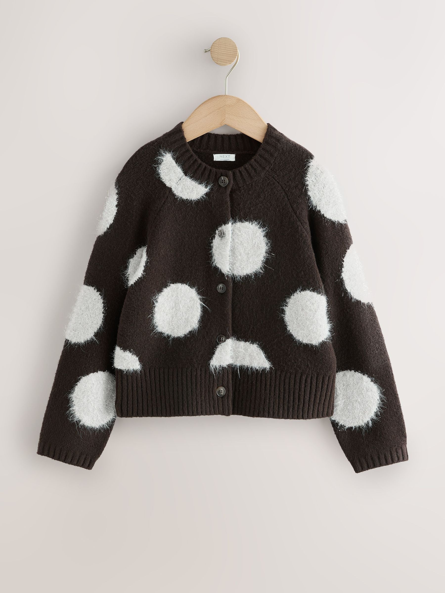 Dsiney Kidz - Brown Spot Tinsel Cardigan (3-16yrs) image 4