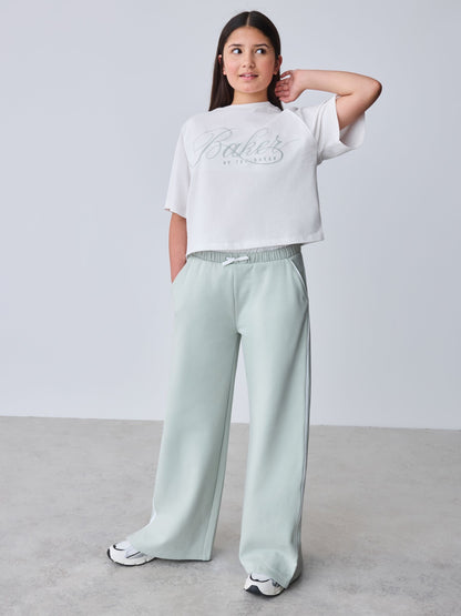 Baker by Ted Baker Green Boxy T-Shirt & Contrast Waistband Trousers Set 2 Piece image 1