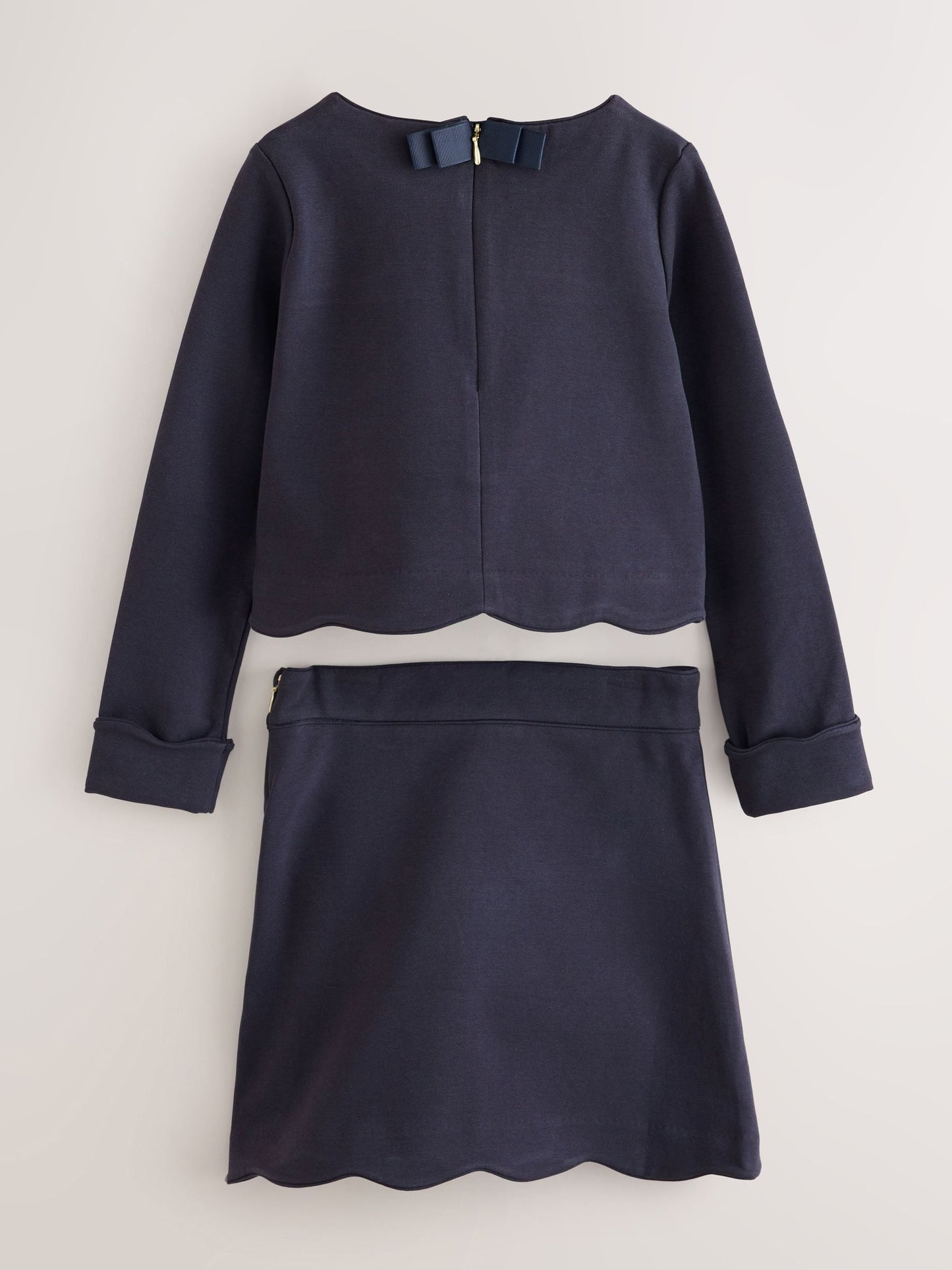 Baker by Ted Baker Ponte Scallop Hem Top & Skirt Set 2 Piece image 9