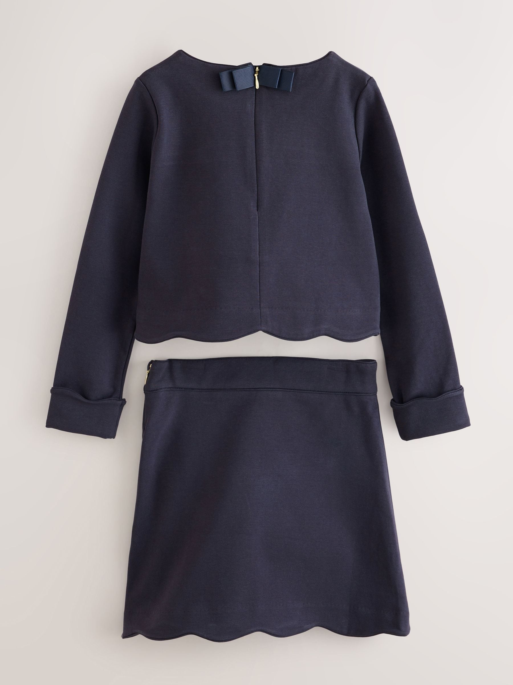 Baker by Ted Baker Ponte Scallop Hem Top & Skirt Set 2 Piece image 9