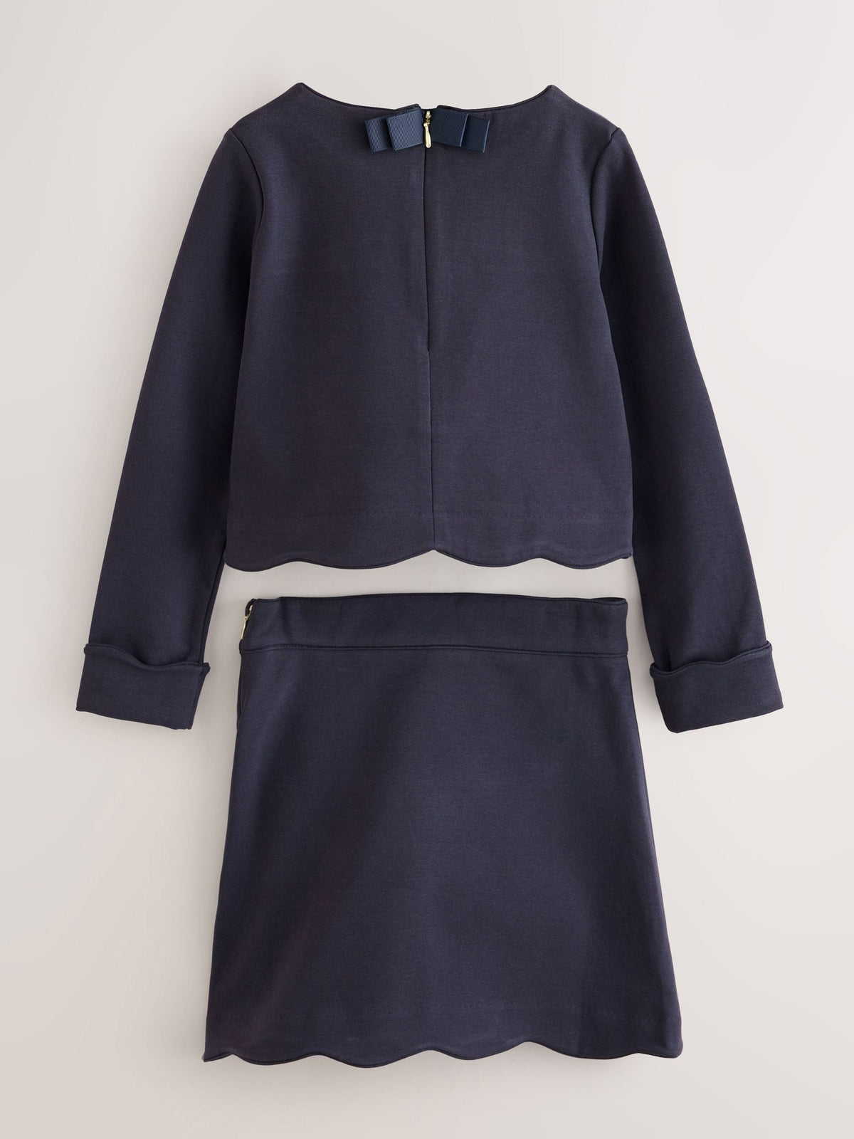 Dsiney Kidz - Baker by Ted Baker Ponte Scallop Hem Top & Skirt Set 2 Piece image 9
