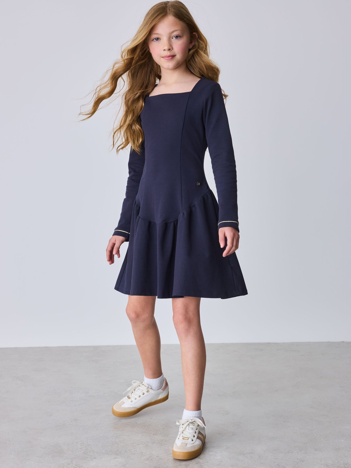 Dsiney Kidz - Baker by Ted Baker Navy Ponte Drop Waist Dress image 1