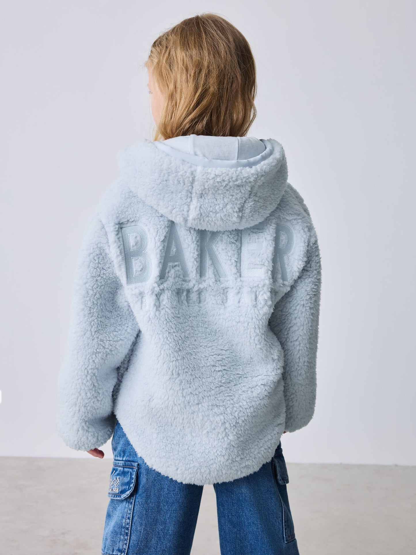 Baker by Ted Baker Zip Through Hooded Fleece Jacket image 2