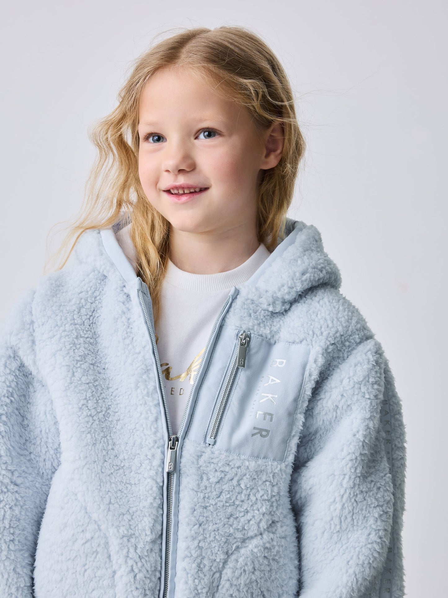 Baker by Ted Baker Zip Through Hooded Fleece Jacket image 3