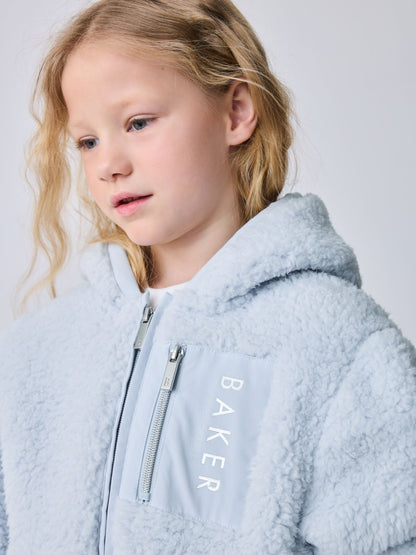 Baker by Ted Baker Zip Through Hooded Fleece Jacket image 4